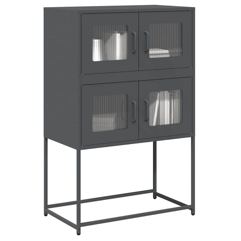 ZNTS Highboard Anthracite 68x39x107 cm Steel 853346