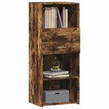 Highboard Smoked Oak 50x42.5x124 cm Engineered Wood 846177