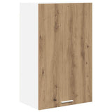 Hanging Cabinet with Door Artisan Oak and White 50 x 31 x 80 cm 884273