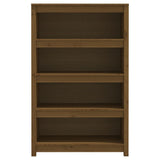 Book Cabinet Honey Brown 80x35x126 cm Solid Wood Pine 821687