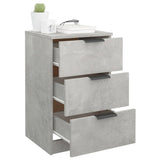 Bedside Cabinets 2 pcs Concrete Grey 40x36x65 cm 811277