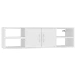 Wall Shelf White 102x30x29 cm Engineered Wood 806256