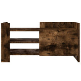 TV Cabinet Smoked Oak 80x35x40 cm Engineered Wood 848371