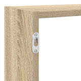 Wall Cube Shelf 7 Compartments Sonoma Oak Engineered Wood 860024
