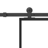 Sliding Door with Hardware Set 90x205 cm ESG Glass&Aluminium 3332819