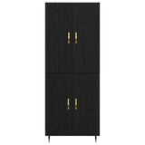 Highboard Black Oak 69.5 x 34 x 180 cm Engineered Wood 3416271