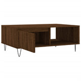 Coffee Table Brown Oak 90x60x35 cm Engineered Wood 827067