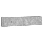 Wall-mounted TV Cabinets 2 pcs Concrete Grey 100x34.5x40 cm 3188370