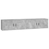 Wall-mounted TV Cabinets 2 pcs Concrete Grey 100x34.5x40 cm 3188370