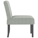 Slipper Chair Light Grey Velvet 352451