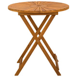 Folding Garden Table Natural 70 x 75 cm Solid Acacia Wood 42024979