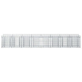 Gabion Raised Bed 2 pcs Silver 3422217