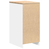 Garage Storage Cabinet White 40x51x85 cm Solid Wood Pine 860589