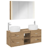 Bathroom Furniture Set 4 pcs Artisan Oak 3407030