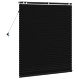 Venetian Blind Black 105 x 130 cm 35 mm Solid Paulownia Wood 42015467
