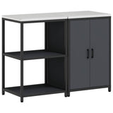 Kitchen Storage Set HATTEM 2 pcs Anthracite Cold-rolled Steel 3392689