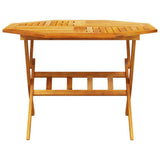 Garden Dining Set Folding 5 pcs Brown Solid Acacia Wood 3375707