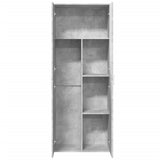 Highboard Concrete Grey 70x35x180 cm Engineered Wood 3276661