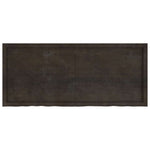 Bathroom Countertop Dark Brown 140x60x cm Treated Solid Wood 3156247