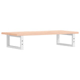 Basin Shelf Wall Mounted Steel and Solid Wood Oak 3302544