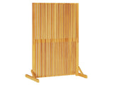 Privacy Screen Brown 79.5 x 50 x 150 cm Solid Acacia Wood 4108063