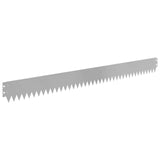 Lawn Edging 10 pcs 103 x 10 cm Steel Silver 8008440