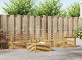 Outdoor Sofa Set 6 pcs White 59 x 59 x 37 cm Solid Acacia Wood 3391859