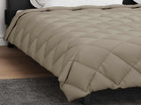 Winter Duvet Light Grey 240 x 260 cm Microfiber 42025751