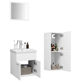 Bathroom Furniture Set White Engineered Wood 3071171