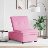 Sofa Bed Pink 194 x 50 x 82 cm Plywood 42008592