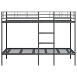 Bunk Bed without Mattress Black 90x200 cm Steel 42000322