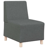 Modular Sofa Unit Armless 3 pcs Dark Grey 55 x 74 x 82 cm 3399793