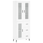 Highboard White 69.5x34x180 cm Engineered Wood 3198609