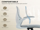 Mesh Office Chair with Foldable Backrest - Light Grey T3398P554340