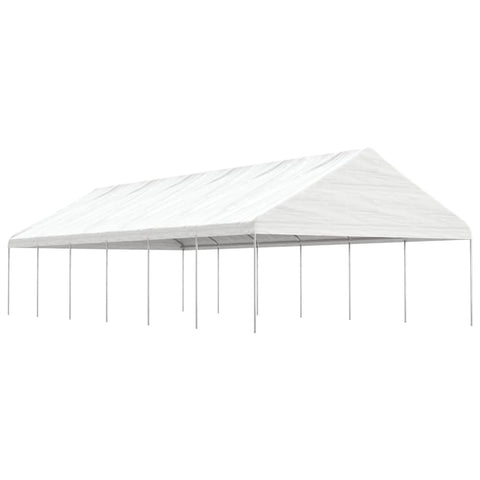 Gazebo with Roof White 13.38x5.88x3.75 m Polyethylene 3155522