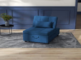 Convertible Chair Bed with Padding Seat, 4-in-1 Multi-Functional Sleeper Sofa Bed, Recliner with T3398P377935