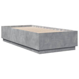 Bed Frame without Mattress Concrete Grey 90x200 cm 3209726
