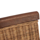 Dining Chairs 6 pcs Brown Natural Rattan 274203