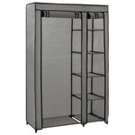 Folding Wardrobe Grey 110x45x175 cm Fabric 282423