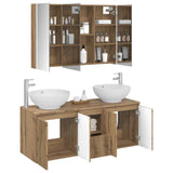 Bathroom Cabinet Set 4 pcs Artisan Oak Engineered Wood 3406510