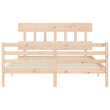 Bed Frame without Mattress 160x200 cm Solid Wood 3195166