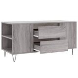 Coffee Table Grey Sonoma 102x44.5x50 cm Engineered Wood 831002