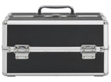 Make-up Case 22x30x21 cm Black Aluminium 91829