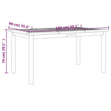 5 Piece Garden Dining Set Solid Wood Acacia 3206277
