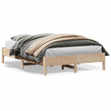 Bed Frame without Mattress 120x200 cm Solid Wood Pine 842702