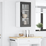 Wall Glass Cabinet LUCCA Black 40 x 31 x 80 cm Engineered Wood 884987