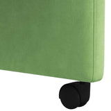 Dining Chairs with Wheels 2 pcs Light green 58 x 65 x 98 cm 42017878