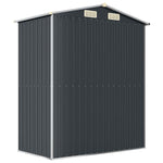 Garden Shed Anthracite 192x108x223 cm Galvanised Steel 319271