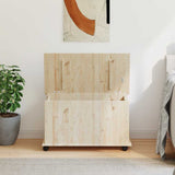 Storage Chest with Wheels ALTA 73x39.5x43 cm Solid Wood Pine 353927