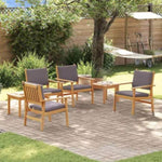 Garden Sofa Set 6 pcs Brown 45 x 45 x 38cm Solid Acacia wood 3331816